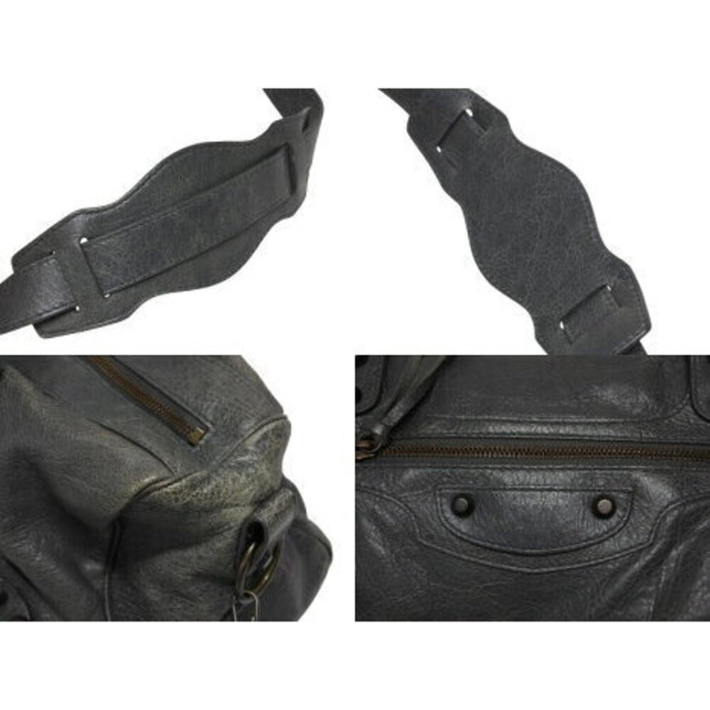 BALENCIAGA THE TWIGGY Bag Gray Leather - Picture 6 of 8